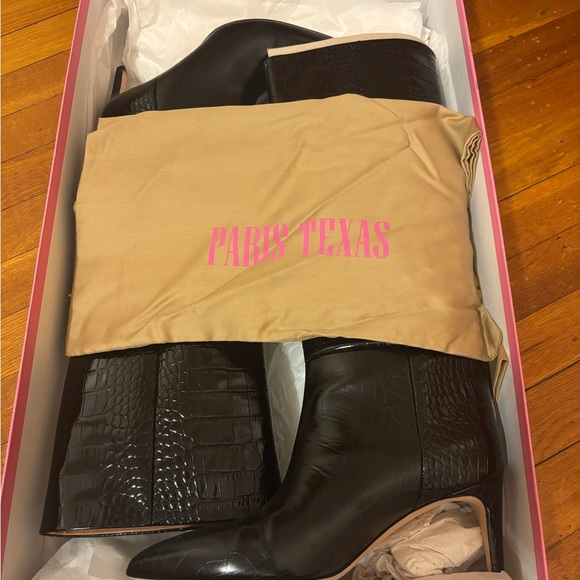 PARIS TEXAS Elegant Black Knee-High Boots - Picture 8 of 9